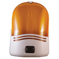 Fasteners Unlimited Fasteners Unlimited 007-30SAP Omega Porch Light with Amber Lens 007-30SAP